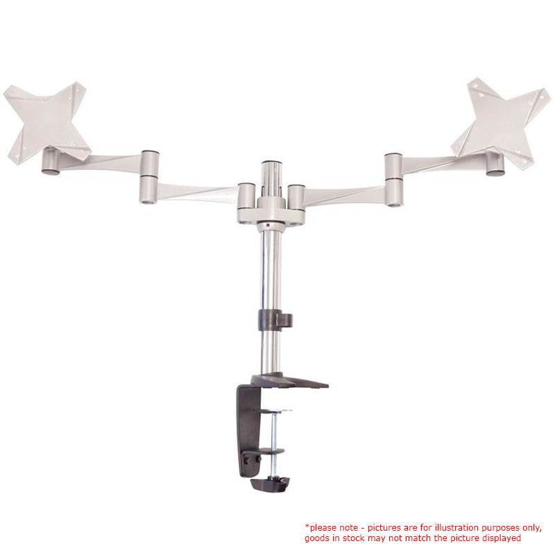 Astrotek Dual Monitor Arm Desk Mount Height Adjustable Stand for 2x LCD Display 23.8' 24' 27' 31.5' 32' 8kg 30° Tilt 180° Swivel 360° Pivot VESA LS Astrotek Dual Monitor Arm Desk Mount Height Adjustable Stand for 2x LCD Display 23.8' 24' 27' 31.5' 32' 8kg 30° Tilt 180° Swivel 360° Pivot VESA LS